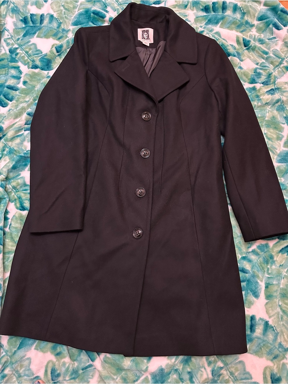 Very Nice Anne Klein Wool Bland Coat,L